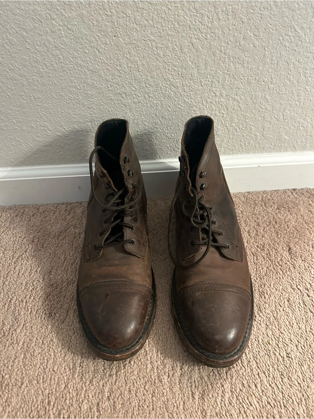 Thursday men’s brown lace up boots